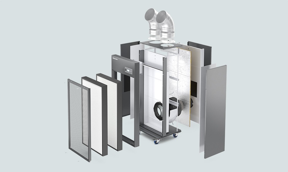 qleanair industrial air cleaner fs 70