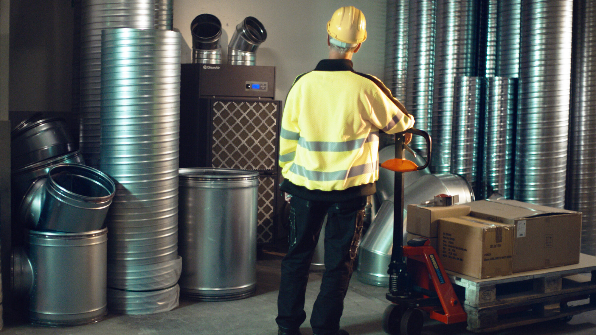 air cleaner in industrial facility